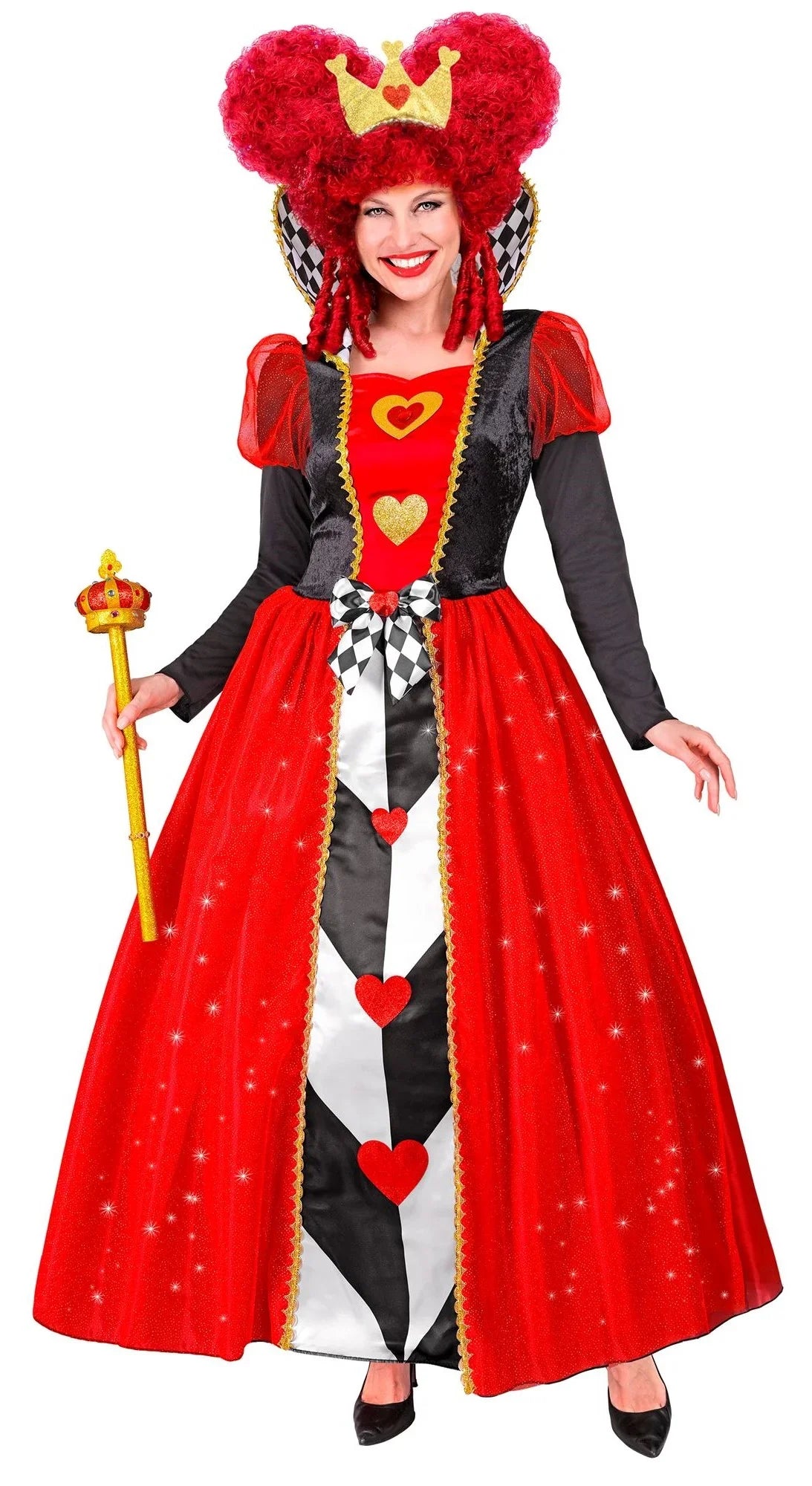 Disfraz de Reina de Corazones Estilosa para Mujer Reina de Corazones Widmann